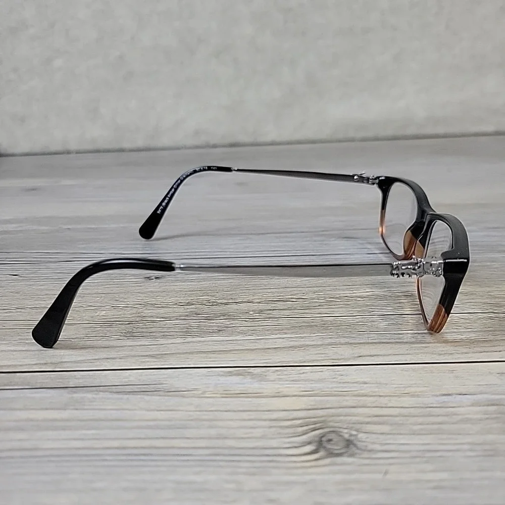 COACH HC6110 5475 Eyeglasses Frames Women Black Amber Glitter Gradient 50-16-140
